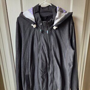 Maternity full zip sweatshirt / Baby Wearing full zip sweatshirt